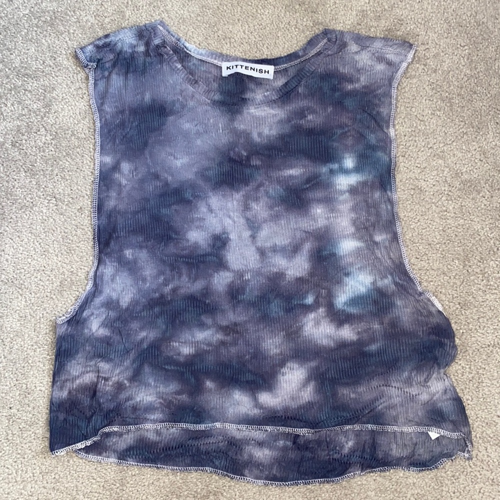 KITTENISH Tie Dye Muscle Tee